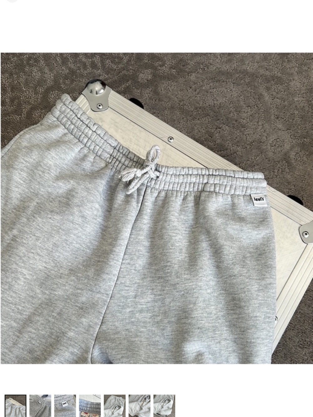 Levi's Light Gray Drawstring Joggers